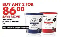 Woolworths Ayrshire Plain Yoghurt offer