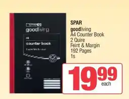 Spar SPAR goodliving A4 Counter Book offer
