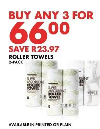 Woolworths ROLLER TOWELS offer
