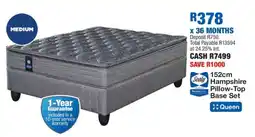 OK Furniture Sealy 152cm Hampshire Pillow-Top Base Set offer