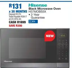 OK Furniture Hisense Black Microwave Oven H37MOBS5X offer