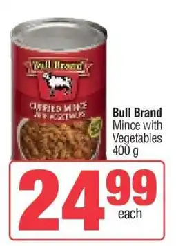 Spar Bull Brand Mince with Vegetables 400 g offer