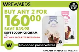 Woolworths Soft Scoop Ice Cream offer