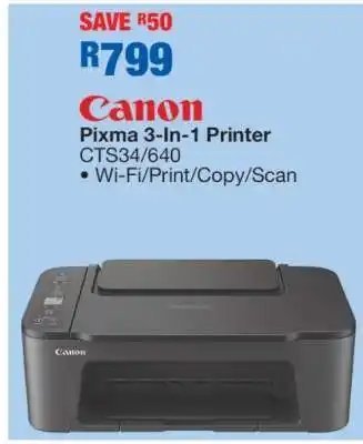 OK Furniture Canon Pixma 3-In-1 Printer CTS34/640 offer