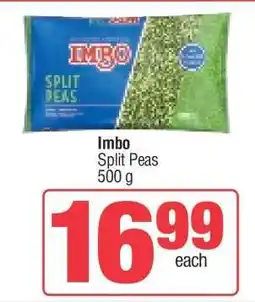 Spar IMBO Split Peas offer