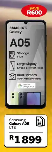 MTN Samsung Galaxy A05 LTE offer