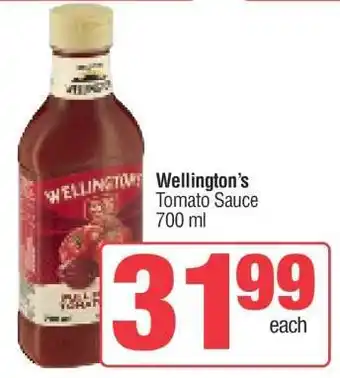 Spar Wellington's Tomato Sauce offer