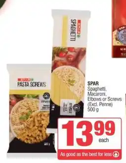 Spar SPAR Spaghetti, Macaroni, Elbows or Screws offer