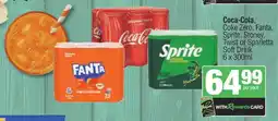 Spar Coca-Cola, Coke Zero, Fanta, Sprite, Stoney, Twist or Sparletta Soft Drink offer