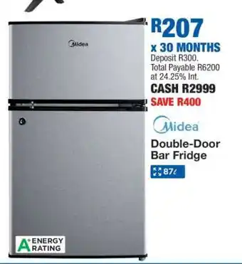 OK Furniture Midea Double-Door Bar Fridge offer