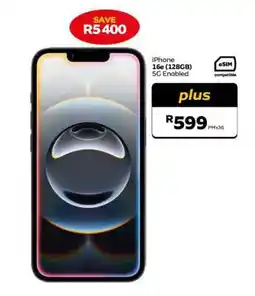 MTN iPhone 16e (128GB) 5G Enabled offer