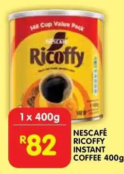 Shoprite NESCAFÉ RICOFFY INSTANT COFFEE 400g offer