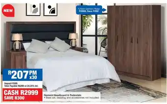 OK Furniture Gemeni Headboard & Pedestals offer