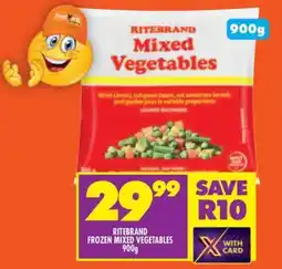 Shoprite RITEBRAND FROZEN MIXED VEGETABLES 900g offer