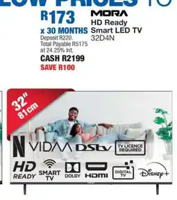 OK Furniture MORA HD Ready Smart LED TV 32D4N offer