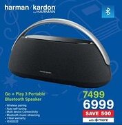 Incredible Connection Harman/ Kardon Go + Play 3 Portable Bluetooth Speaker offer
