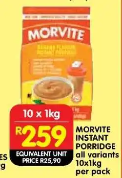 Shoprite MORVITE INSTANT PORRIDGE offer