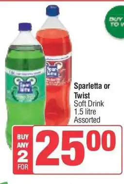 Spar SPARLETTA OR TWIST offer