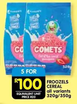 Shoprite Froozels Cereal offer
