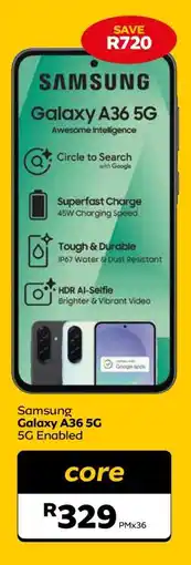 MTN Samsung Galaxy A36 5G offer
