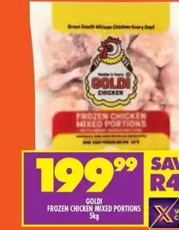 Shoprite GOLDI FROZEN CHICKEN MIXED PORTIONS 5kg offer