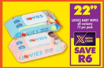 Shoprite LOVIES BABY WIPES offer
