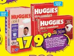 Shoprite Huggies Dry Comfort Jumbo Pack Disposable Nappies offer