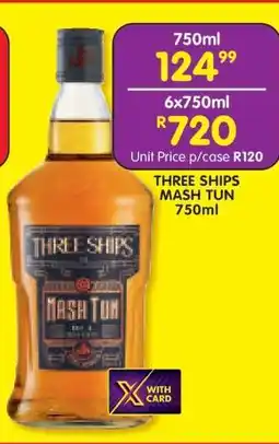 Shoprite THREE SHIPS MASH TUN 750ml offer
