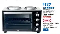 OK Furniture DEFY 2-Plate Mini Oven MOH2330BL offer