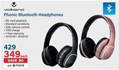 Incredible Connection Volkano Phonic Bluetooth Headphones offer