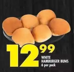 Shoprite WHITE HAMBURGER BUNS offer