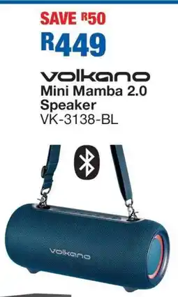OK Furniture Volkano Mini Mamba 2.0 Speaker VK-3138-BL offer