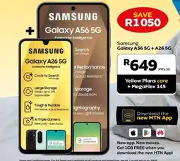 MTN Samsung Galaxy A56 5G + A26 5G offer