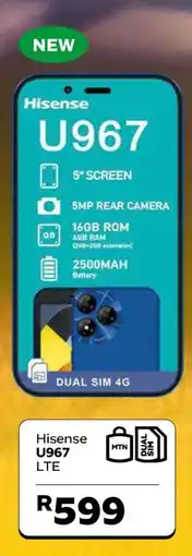 MTN Hisense U967 LTE offer