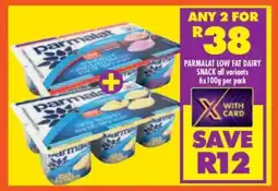 Shoprite PARMALAT LOW FAT DAIRY SNACK offer
