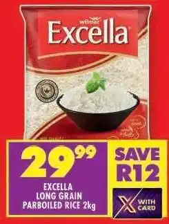 Shoprite Excella Long Grain Parboiled Rice 2kg offer
