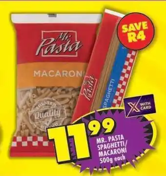 Shoprite MR. PASTA SPAGHETTI/MACARONI offer
