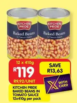 Shoprite KITCHEN PRIDE BAKED BEANS IN TOMATO SAUCE offer