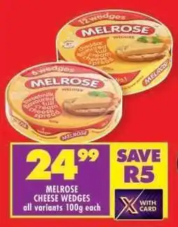 Shoprite Melrose Cheese Wedges offer