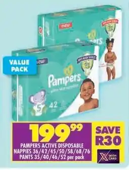 Shoprite Pampers Active Disposable offer