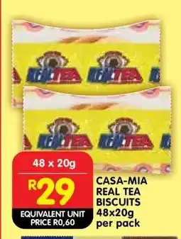 Shoprite CASA-MIA REAL TEA BISCUITS offer