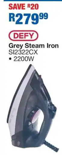 OK Furniture DEFY Grey Steam Iron offer