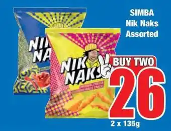 Boxer SIMBA Nik Naks Assorted offer