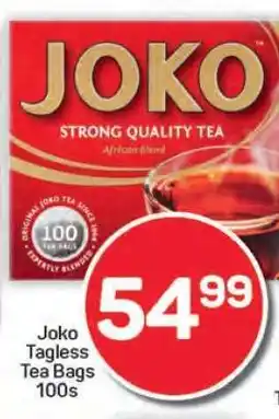 Pick n Pay Hypermarket Joko Tagless Tea Bags 100s offer