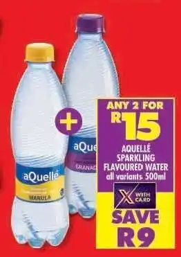 Shoprite Aquelle Sparkling Flavoured Water offer