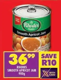 Shoprite Rhodes Smooth Apricot Jam-900g offer