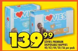 Shoprite LOVIES PREMIUM DISPOSABLE NAPPIES offer