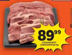 Shoprite STEWING BEEF LOOSE SERVE per kg offer