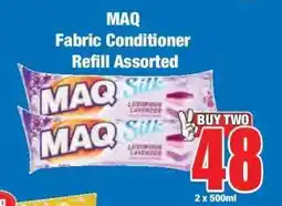 Boxer MAQ Fabric Conditioner Refill Assorted offer