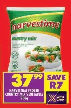 Shoprite HARVESTIME FROZEN COUNTRY MIX VEGETABLES 900g offer